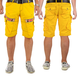 Jeansshorts CIPO BAXX CK243 Yellow