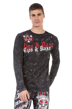 Sweatshirt CIPO BAXX CL489 BLACK