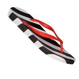 Zehentrenner COQUI KAJA Black/White oblique stripes