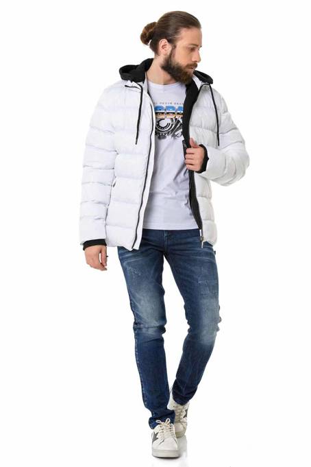 Herrenjacke CIPO BAXX CM202 White