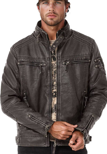 Herrenjacke CIPO BAXX CM223 Grey