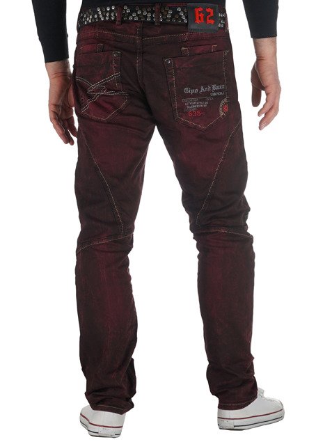 Jeans CIPO BAXX CD497 BURGUNDY