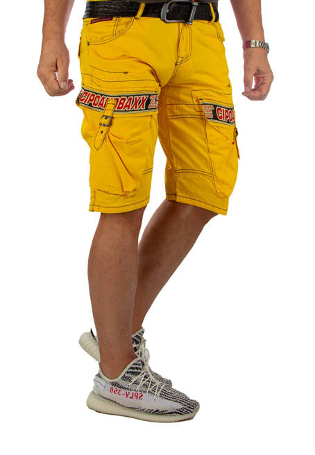 Jeansshorts CIPO BAXX CK243 Yellow