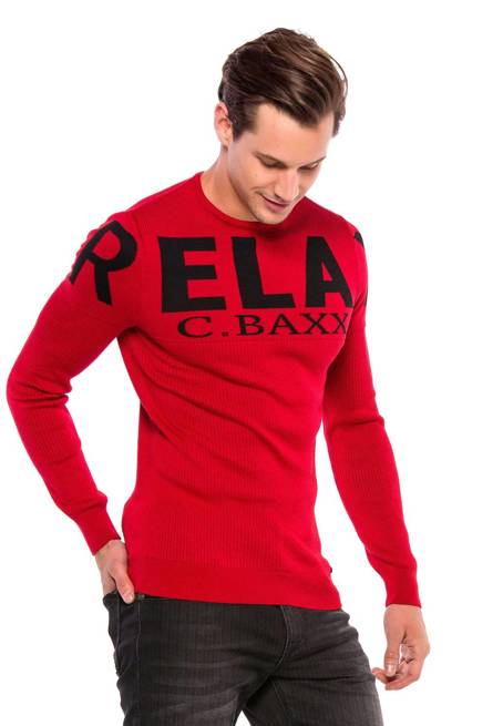 Pullover CIPO BAXX CP202 RED