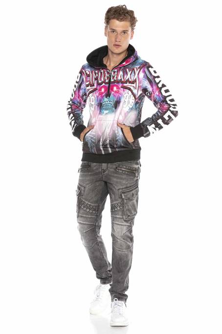 Sweatshirt CIPO BAXX CL416 CyberBlue