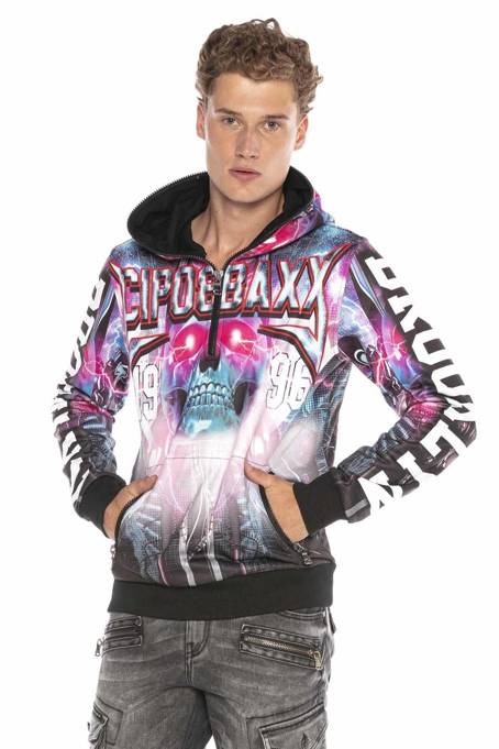 Sweatshirt CIPO BAXX CL416 CyberBlue