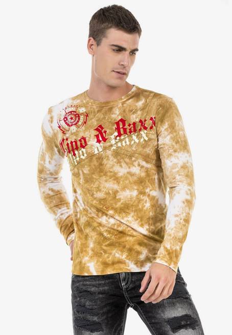 Sweatshirt CIPO BAXX CL489 MUSTARD