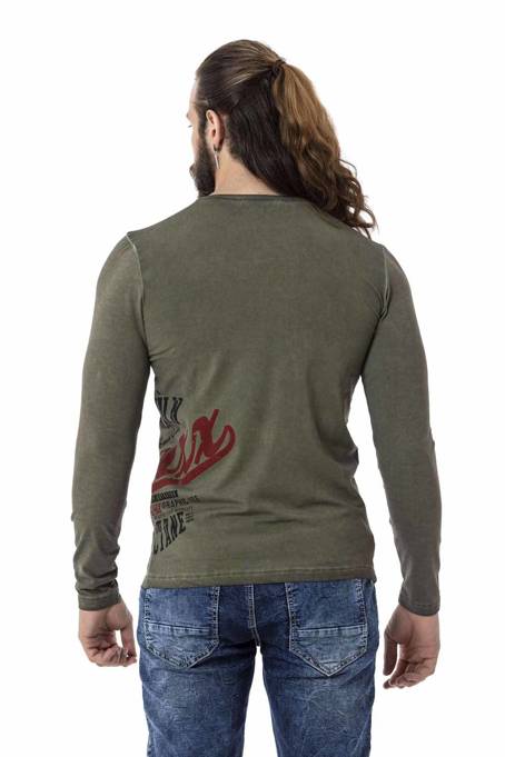 Sweatshirt CIPO BAXX CL518 Khaki