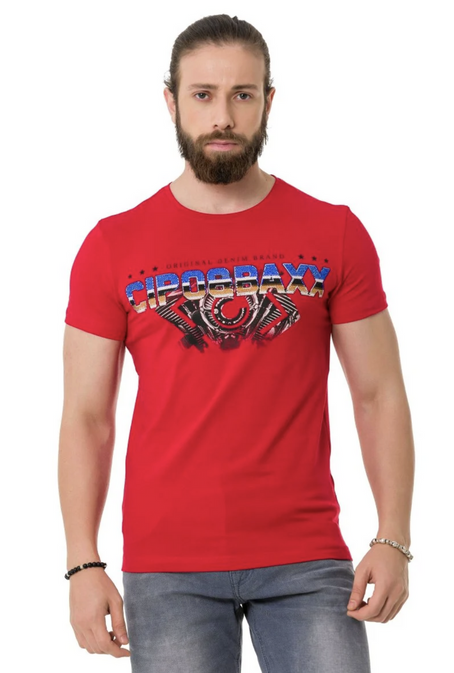 T-SHIRT CIPO BAXX CT721 Red