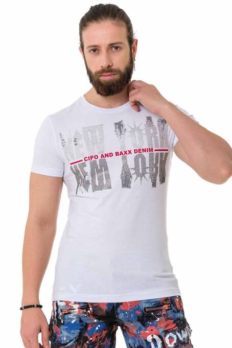 T-SHIRT CIPO BAXX CT733 White