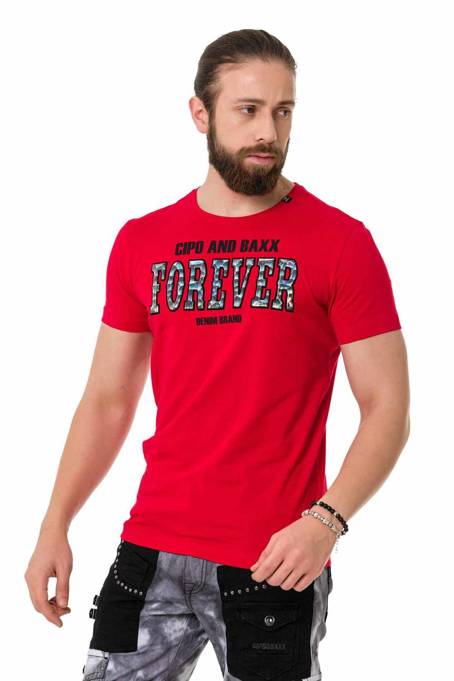 T-SHIRT CIPO BAXX CT736 Red