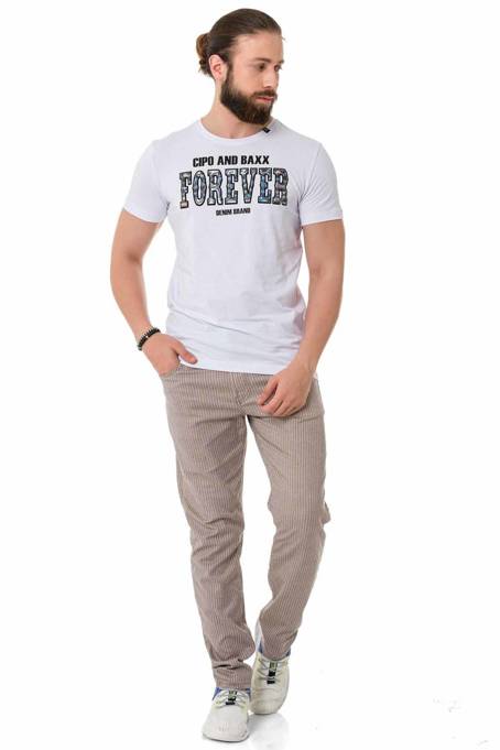 T-SHIRT CIPO BAXX CT736 White