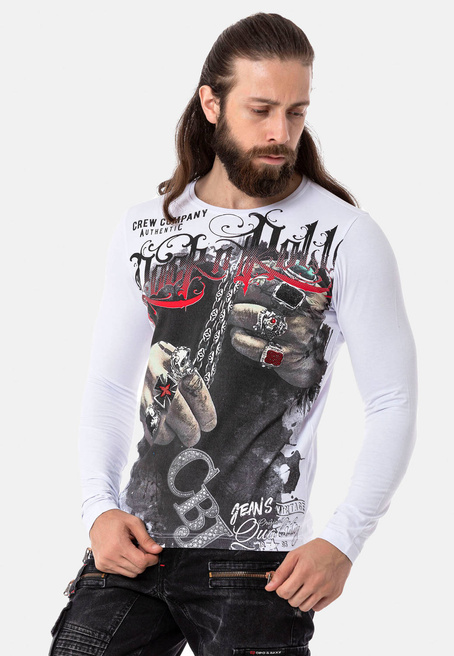 Sweatshirt CIPO BAXX CL511 white