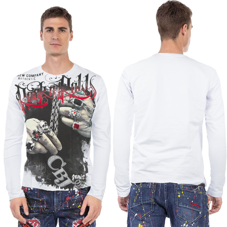 Sweatshirt CIPO BAXX CL511 white