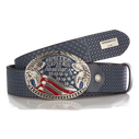 Ledergürtel CIPO BAXX CG197 BLUE