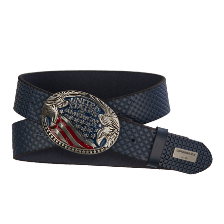 Ledergürtel CIPO BAXX CG197 BLUE