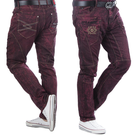 Jeans CIPO BAXX CD497 BURGUNDY