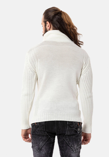 Pullover CIPO BAXX CP266 Ecru