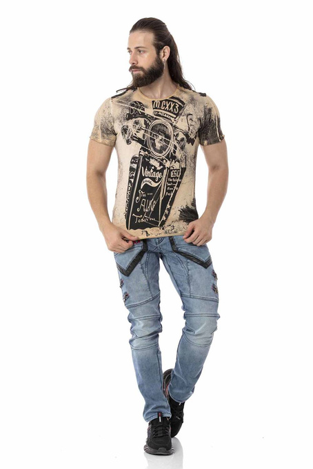 T-SHIRT CIPO BAXX CT704 Brown