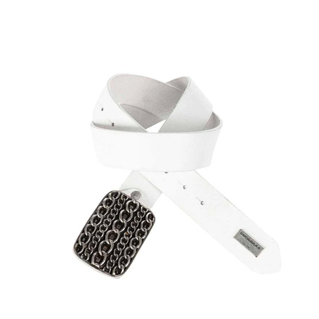 Ledergürtel CIPO BAXX CG164 White