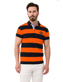 T-SHIRT CIPO BAXX CT741 Navy blue orange