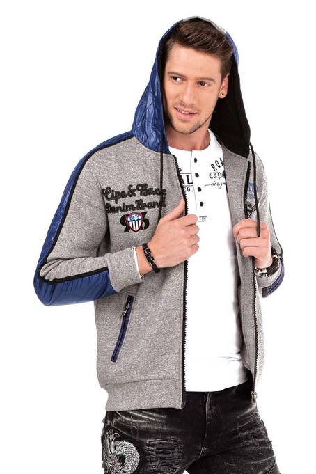 Sweatshirt CIPO BAXX CL312 GreyMelange