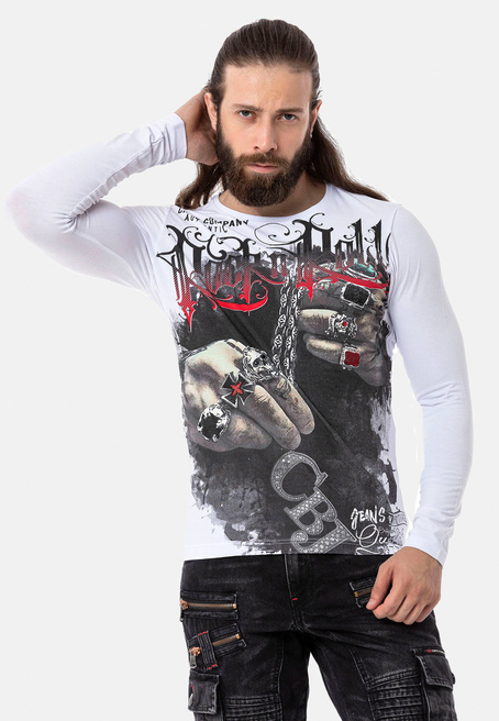 Sweatshirt CIPO BAXX CL511 white