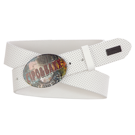 Ledergürtel CIPO BAXX CG206 WHITE