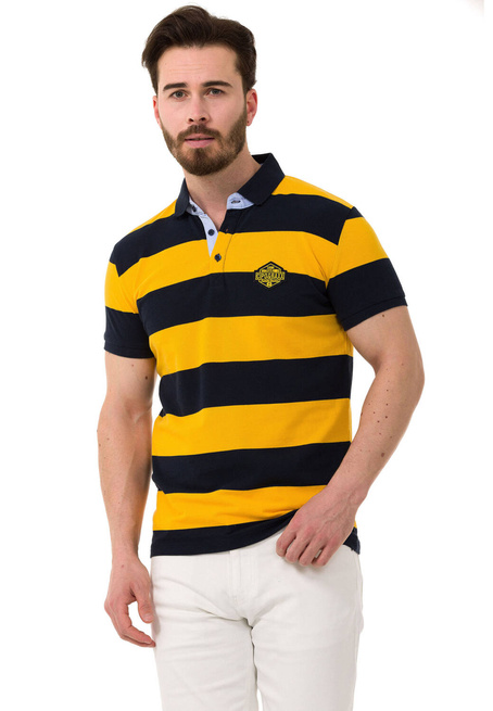 T-SHIRT CIPO BAXX CT741 Navy blue yellow