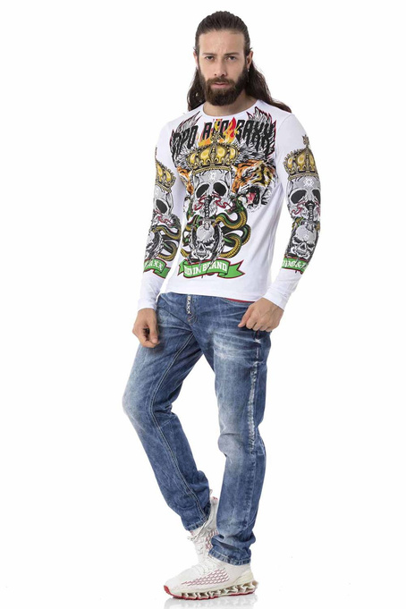 Sweatshirt CIPO BAXX CL514 White